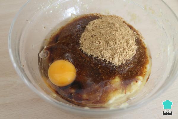Recette de pudding à la banane avec de l'huile - Étape 2