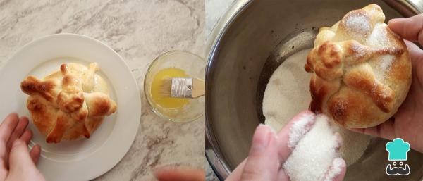 Recette du Pain des morts farci à la crème - Étape 12
