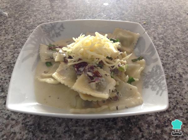 Recette de raviolis à la sauce verte et thym. - Étape 6