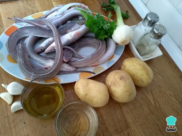 Recette de Congre aux pommes de terre - Étape 1