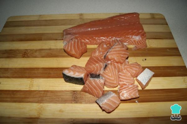 Recette de pâtes au saumon et crevettes sans crème - Étape 3