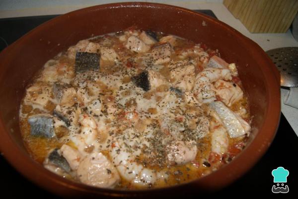 Recette de pâtes au saumon et crevettes sans crème - Étape 6