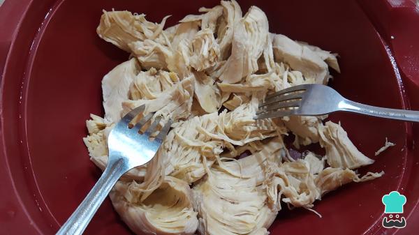 Recette de Flautas au poulet et au fromage - Étape 2