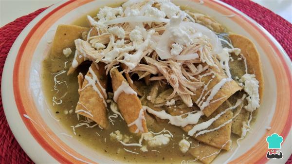 Recette de Chilaquiles verts au poulet - Étape 6