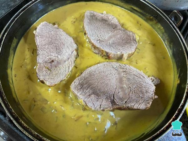 Recette du Peceto à la moutarde - Étape 7