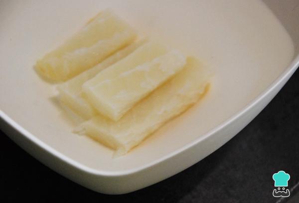 Recette de tortillitas à la morue - Étape 1