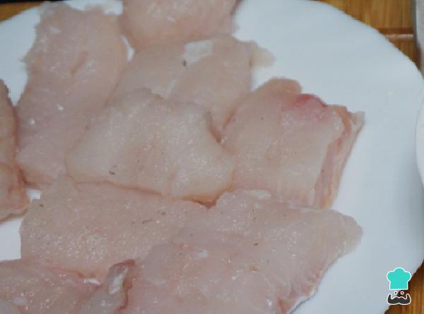 Recette de Pavías au Colin - Étape 1