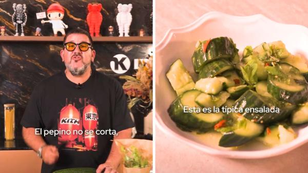 Dani García, chef : « Avec seulement 5 ingrédients, je prépare la salade de concombre la plus fraîche et la plus délicieuse de l'été » - La salade de concombre frais de Dani García, étape par étape