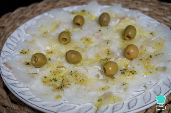 Recette de Carpaccio de Morue - Étape 5