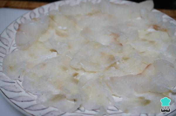 Recette de Carpaccio de Morue - Étape 4