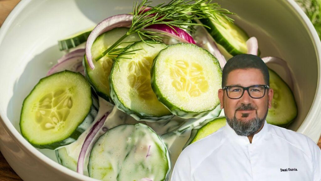 Dani García, chef : « Avec seulement 5 ingrédients, je prépare la salade de concombre la plus fraîche et la plus délicieuse de l'été »