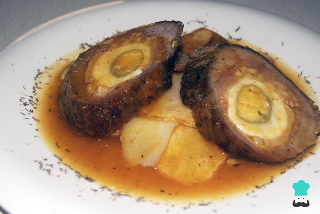 Recette de Matambre farci aux lardons cuits au four