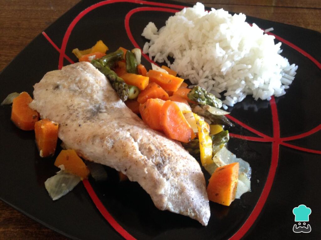 Recette de Reineta au four avec des légumes