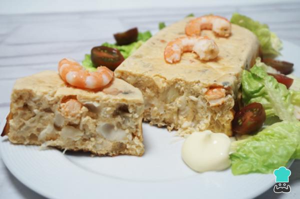 Recette de gâteau au merlu et aux crevettes