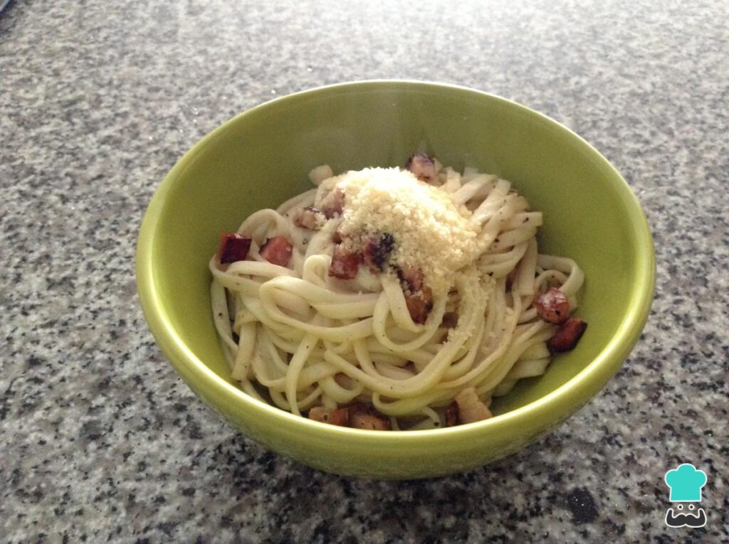 Recette de nouilles carbonara