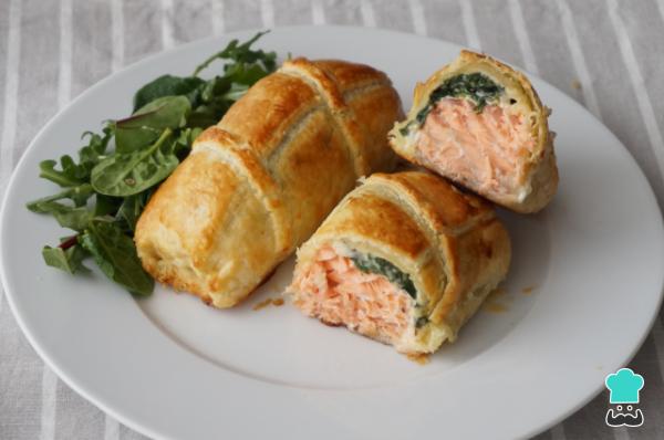 Recette de saumon en pâte feuilletée