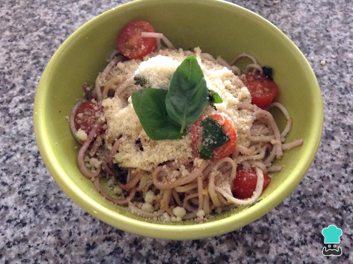 Recette de spaghettis margherita.