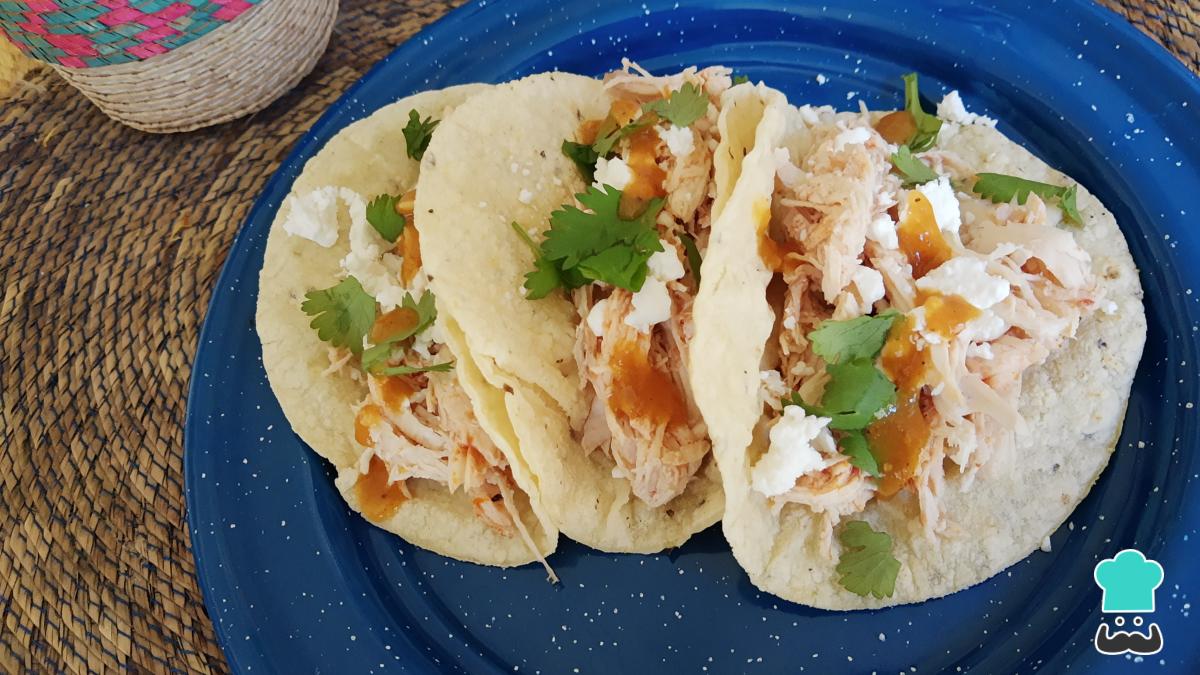Recette de tacos au poulet râpé