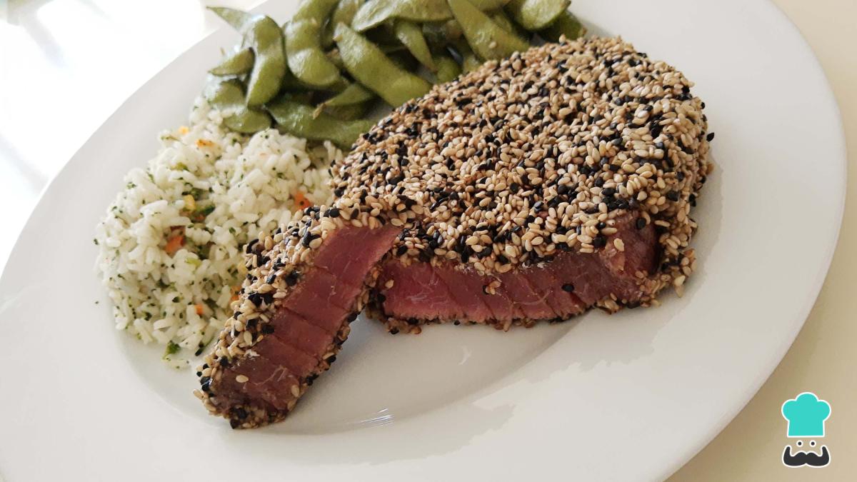 Recette de thon poêlé aux graines de sésame