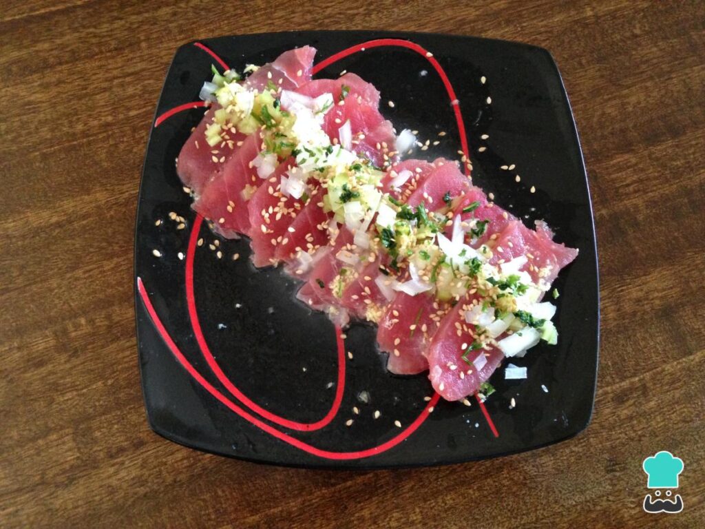 Recette de tiradito au thon