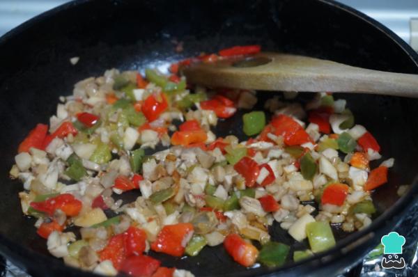 Recette végétarienne de champignons farcis - Étape 3