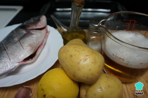 Recette de Dorada au four avec de la bière - Étape 1