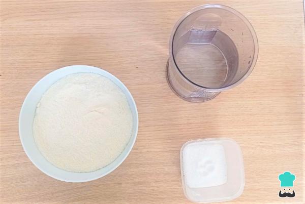 Recette d'Arepas végétaliennes - Étape 1