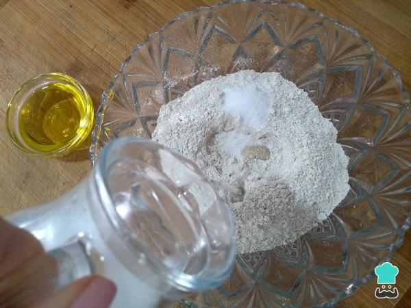 Recette de pain sans levain - Étape 1