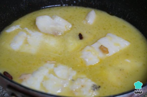 Recette facile de pil pil de morue - Étape 4