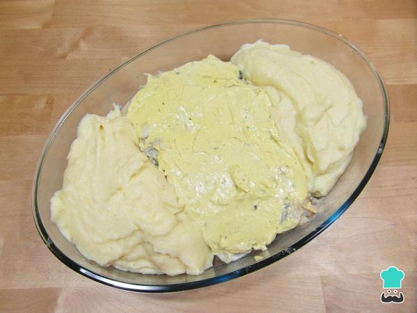 Recette de Gratin de Cabillaud avec Mayonnaise et Purée de Pommes de Terre - Étape 5