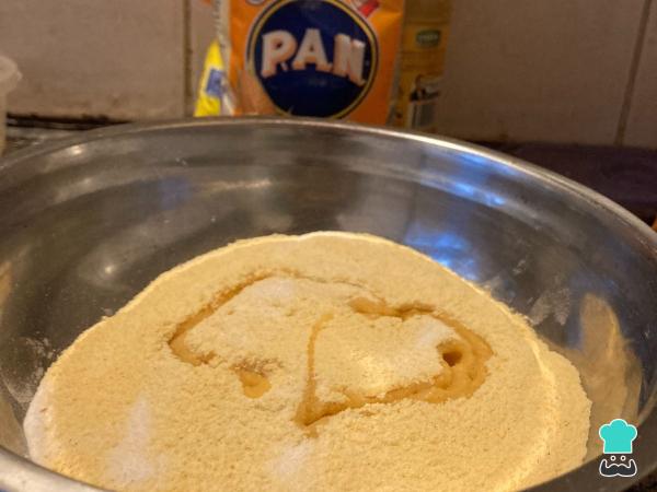 Recette d'Arepas végétariennes - Étape 1