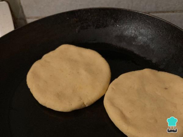 Recette d'arepas végétariennes - Étape 4