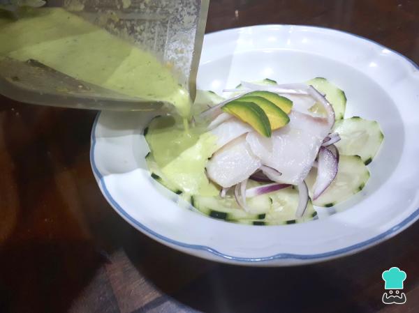 Recette d'aguachile au poisson vert - Étape 4