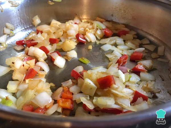 Recette Arepa perico - Étape 1