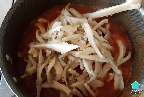 Recette de Tinga aux champignons - Étape 5