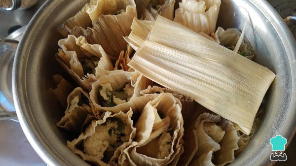Recette de tamales aux blettes - Étape 6