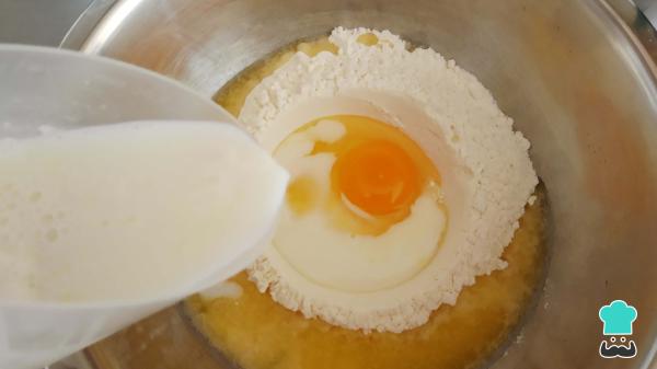 Recette de banderilles à la farine de crêpes - Étape 1