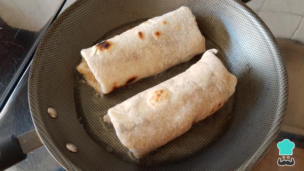 Recette de Rouleaux de Printemps avec Tortilla de Farine - Étape 4