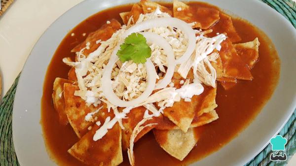 Recette de Chilaquiles rouges au poulet - Étape 4