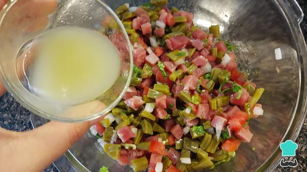Recette de Ceviche Nopal - Étape 6