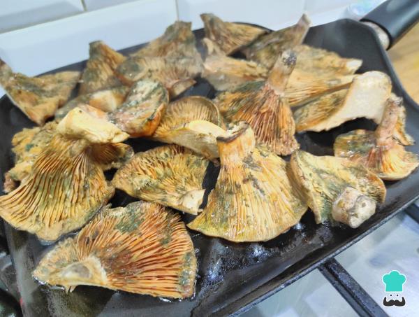 Recette Chanterelles grillées - Étape 2