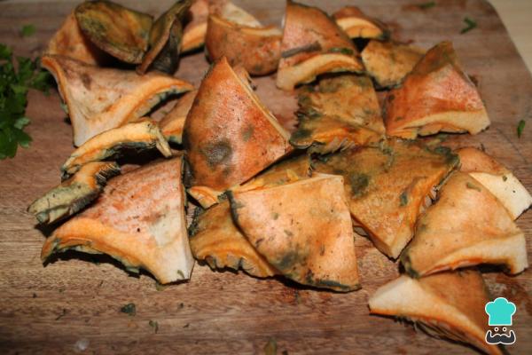 Recette des Chanterelles à l'ail - Étape 1