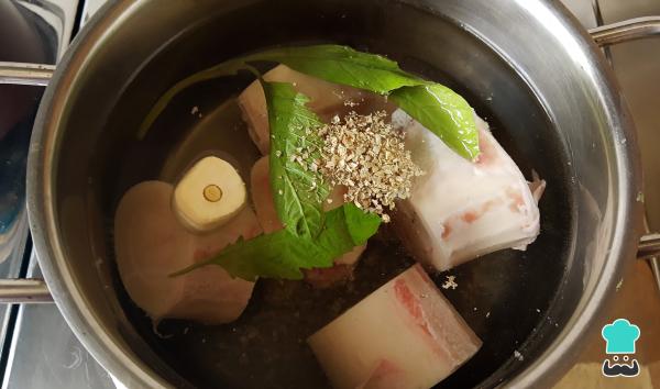 Recette d'Esquites à la moelle - Étape 1