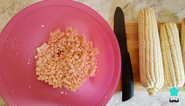 Recette d'Esquites à la moelle - Étape 2