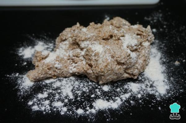 Recette de pain pita au blé entier - Étape 2