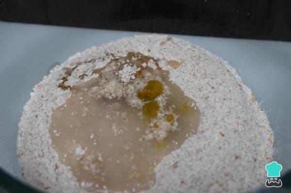 Recette de pain pita au blé entier - Étape 1