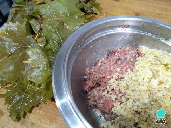 Recette de Dolmas turcs (feuilles de vigne farcies) – Étape 4