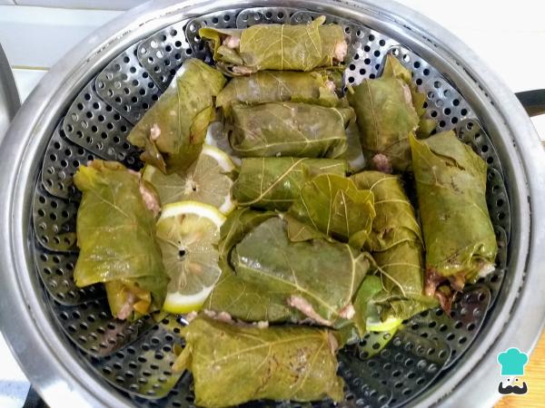 Recette de Dolmas turcs (feuilles de vigne farcies) – Étape 6