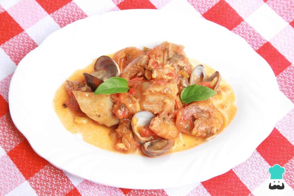 Recette d'aiguillat aux fruits de mer