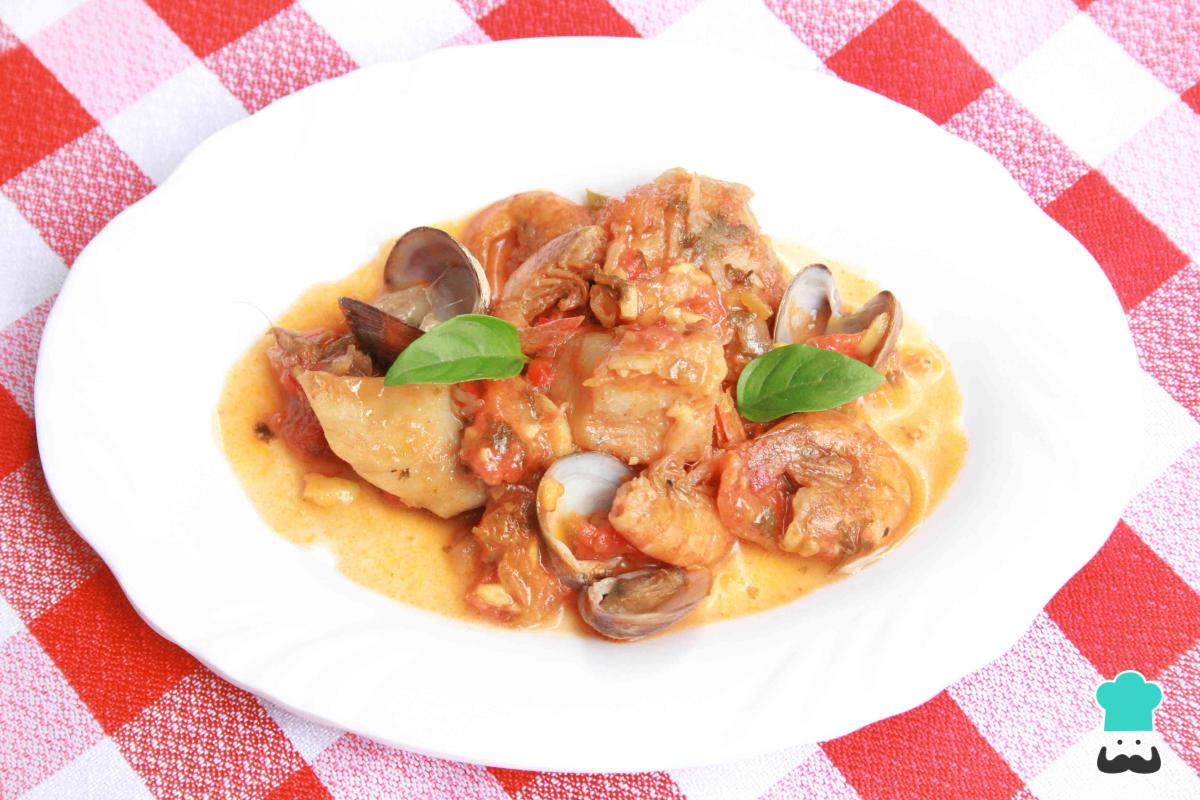 Recette d'aiguillat aux fruits de mer